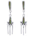 Southwestern Turquoise Sterling Silver Post Dangle Earrings EX31293